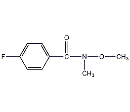 4-氟-N-甲氧基-N-甲基苯甲酰胺结构式