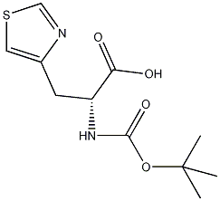 BOC-3-(4-噻唑基)-D-苯丙酸结构式