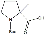 叔丁氧羰基-α-甲基-DL-脯氨酸结构式