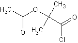 2-乙酰氧基异丁酰氯结构式