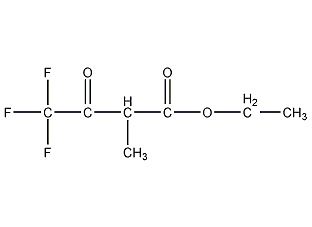 2-甲基-4,4,4-三氟乙酰乙酸乙酯结构式