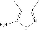 5-氨基-3,4-二甲基异噁唑结构式