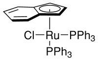 氯化(茚基)二(三苯基膦)钌(II)(二氯甲烷加合物)结构式