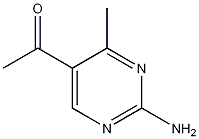 5-乙酰基-2-氨基-4-甲基嘧啶结构式