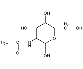 2-(乙酰氨基)-2-脱氧-半乳糖结构式