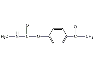 4-乙酰苯基-N-甲基氨基甲酸酯结构式