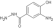 3-氨基-4-羟基苯酰肼结构式