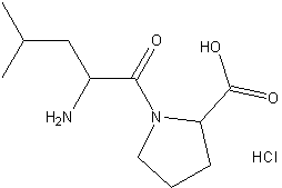 亮氨酸-脯氨酸 盐酸盐结构式