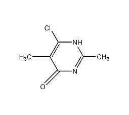 6-氯-2,5-二甲基-1H-嘧啶-4-酮结构式