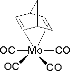 (二环[2.2.1]庚-2,5-二烯)四羰基钼结构式