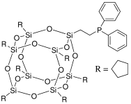 PSS-2-(二苯基膦基)乙基-七环戊基取代结构式