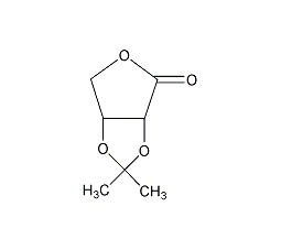 2,3-O-异亚丙基-D-赤酮酸内酯结构式
