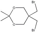 5,5-双(溴甲基)-2,2-二甲基-1,3-二氧六环结构式