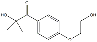 2-羟基-4'-(2-羟基乙氧基)-2-甲基苯丙酮结构式