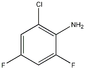 2-氯-4,6-二氟苯胺结构式