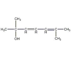 2,6-二甲基-3,5-庚二烯-2-醇结构式