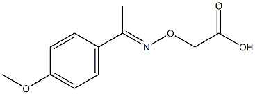 1-(4-甲氧苯基)乙基亚胺氧代乙酸结构式