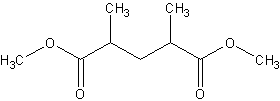 2,4-二甲基戊二酸二甲酯结构式