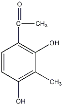 2,4'-二羟基-3-甲氧苯乙酮结构式