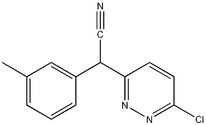 6-氯-α-(3-甲基苯基)-3-哒嗪乙腈结构式