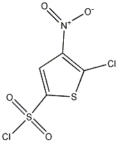 2-氯-3-硝基噻吩-5-磺酰氯结构式