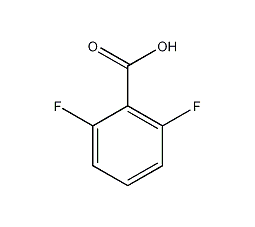 2,6-二氟苯甲酸结构式