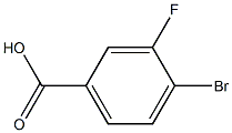 4-溴-3-氟苯甲酸结构式