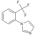 1-(2-三氟甲基苯基）咪唑结构式