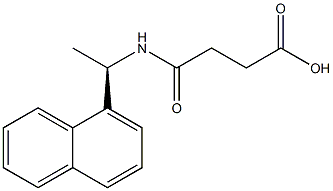 (R)-(+)-N-[1-(1-萘)乙基]琥珀酰胺酸结构式