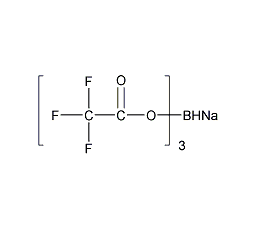 三(三氟乙酰)硼氢化钠结构式