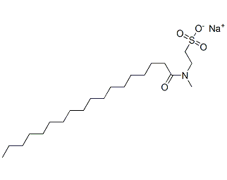 甲基硬脂酰基牛磺酸钠结构式