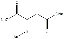 金硫丁二钠结构式