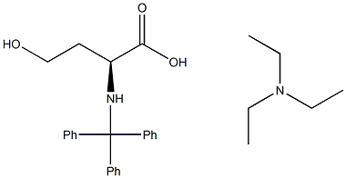 N-三苯甲基-L-高丝氨酸三乙胺盐结构式