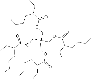 季戊四醇四(2-乙基乙酸酯)结构式