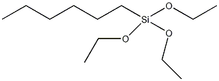 正己基三乙氧基硅烷结构式