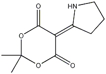 2,2-二甲基-5-(2-四氢吡咯亚基结构式