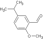5-异丙基-2-甲氧基苯甲醛结构式