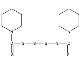 1,1'-(四硫代二碳硫基)双哌啶结构式