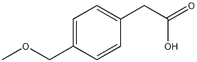 (4-甲氧基甲基)苯乙酸结构式