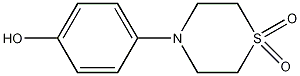 4-(4-羟苯基)硫代吗啉-1,1-二氧化物结构式
