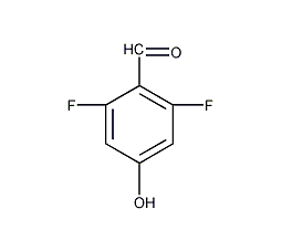 2,6-二氟-4-羟基苯甲醛结构式