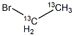 溴乙烷-13C2结构式
