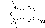 5-氯-2-亚甲基-1,3,3-三甲基吲哚结构式