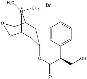 甲溴东莨菪碱结构式