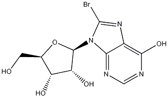 8-溴肌苷结构式