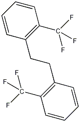1,2-双[2-(三氟甲基)苯基]乙烷结构式