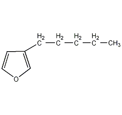 3-戊基呋喃结构式