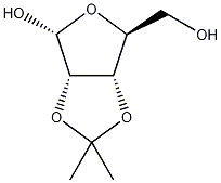 2,3-O-异亚丙基-D-呋喃核糖苷结构式