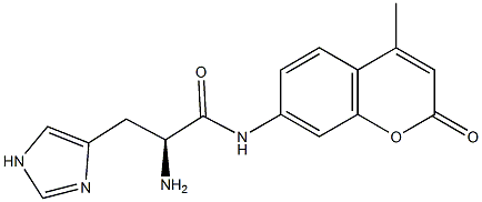 H-组氨酸-AMC结构式