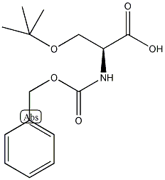 N-苄氧羰基-O-叔丁基-L-丝氨酸结构式